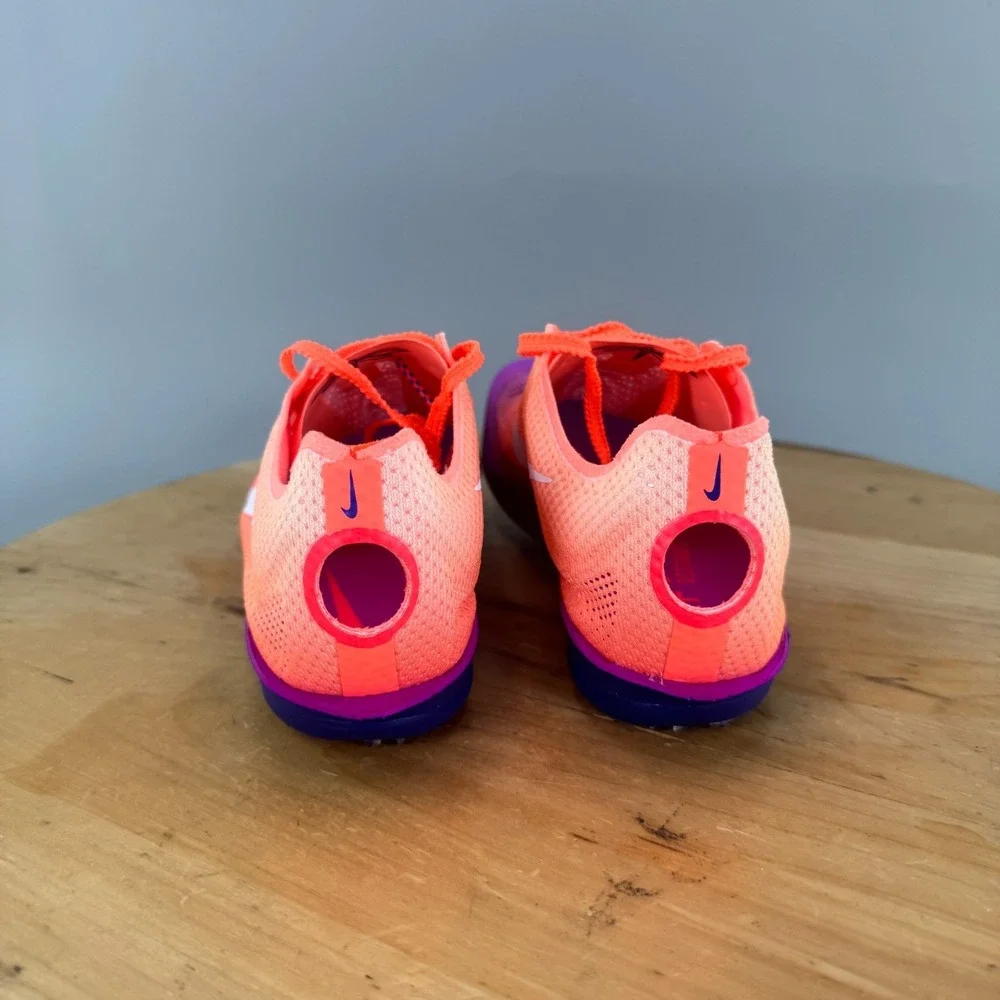 Nike ZoomX Dragonfly 2 Mens Size 9.5 Track Spikes Bright Mango White Purple NEW